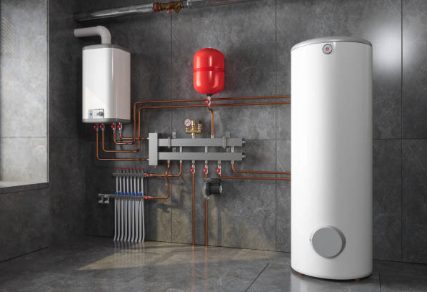 Long Island emergency boiler replacement install in progress