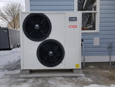SpacePak air-to-water hydronic heat pump installation on Long Island by All Island Comfort